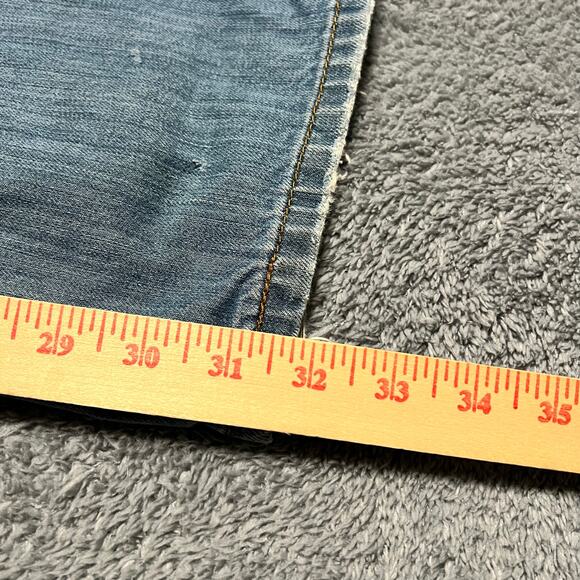 Levis Jeans Mens 34x32 Blue 559 Relaxed Straight Workwear Distressed Baggy - Picture 12 of 13